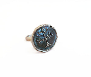 Wisdom, Protection and Strength - Tree of Life Ring