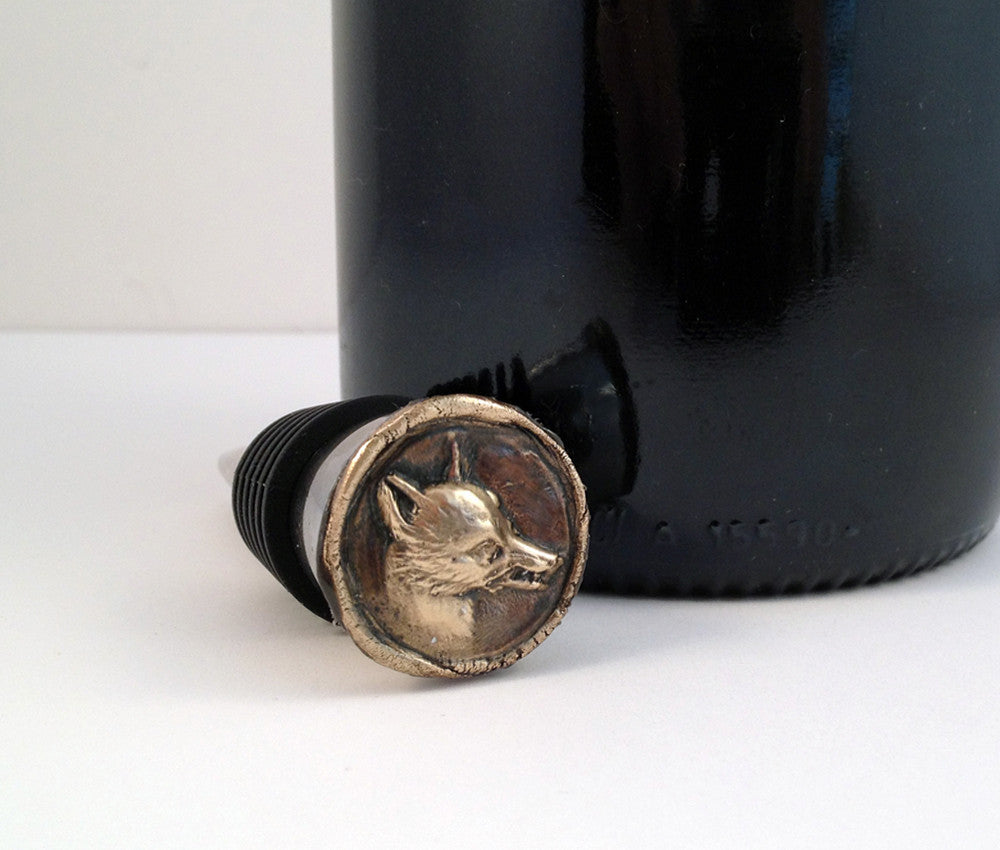 Superior Wisdom - Fox Wine Stopper