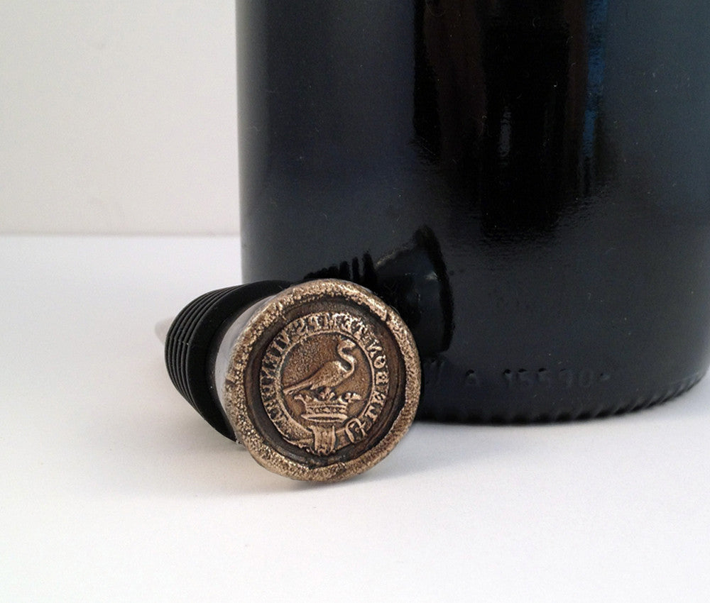 Good Times Will Come - Peacock in Crown Wine Stopper