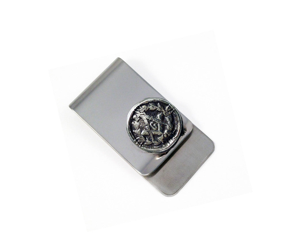 Peace and Harmony - Masonic Compass & Square Money Clip